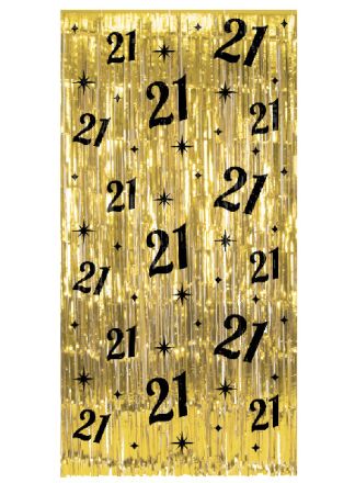 Party Curtain 21 jaar (200x100cm.)