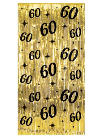 Party Curtain 60 jaar (200x100cm.)