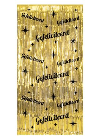 Party Curtain Gefeliciteerd (200x100cm.)