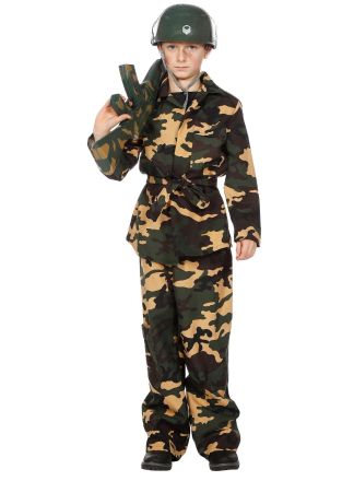 Leger Commando outfit jongens 3dlg.