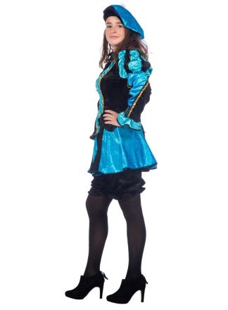 Dames Piet pak 3dlg. pansamt aqua