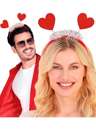 Diadeem met rood hart