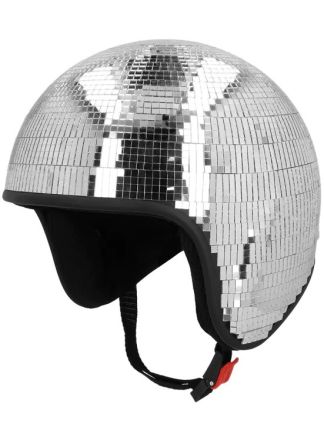Disco helm zilver