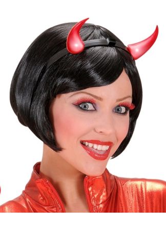 Duivel diadeem met licht (ex.batterijen).