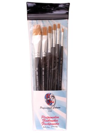PXP Professional platte penselenset (6x)