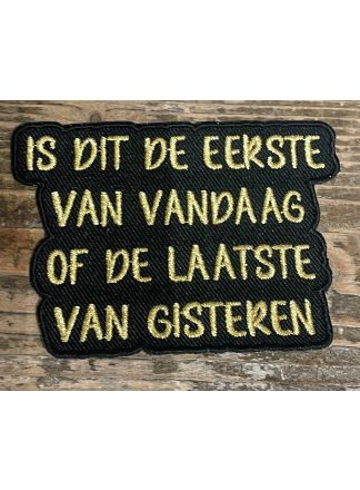 Strijkapllicatie Eerste vandaag...