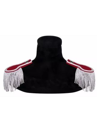 Epauletten Rood-Zilver