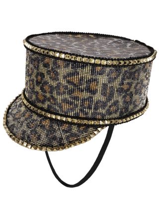 Fanfare hoed met panter print