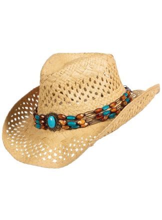 Strohoed summer festival blauwe stenen