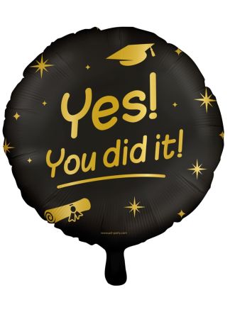 Folieballon 46cm. YOU DID IT! (Excl Helium)