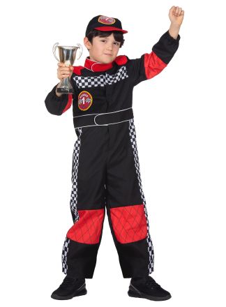 Race kostuum kind (met pet)