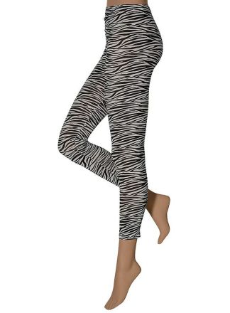 Foute party legging zebraprint