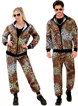 Foute Trainingspak Leopard Animal print 2dlg. (Actieprijs!)