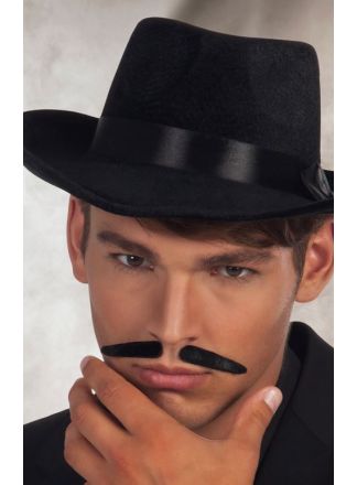 Zwarte gangster snor