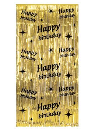 Party Curtain Classy Happy birthday (200x100cm.)