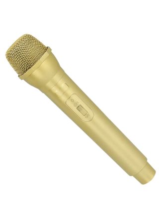 Fake Microfoon goud (24cm, net echt)