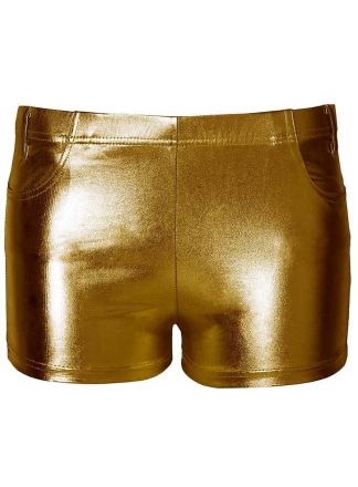 Dames hotpants goud
