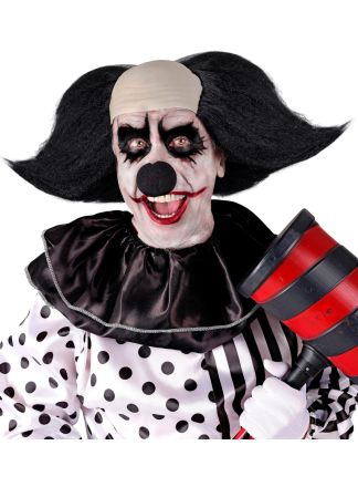 Zwarte Halloween Clown schedel