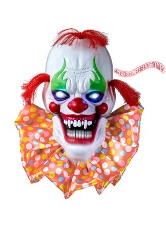 Talking and flaching horror clown 58cm.