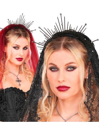 Halloween Halo diadeem zwart