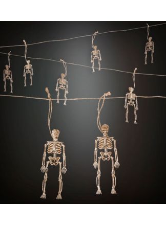 SKELETONS GARLAND (8 skeleton,15cm)