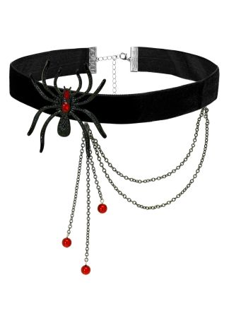 Halloween spinnen choker