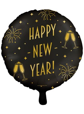 Folieballon Classy NEW YEAR 46cm. (Excl Helium)