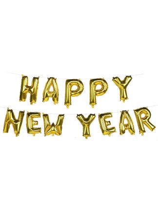 Folieballonslinger HAPPY NEWYEAR 8mtr.