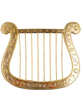 Gouden Harp engel (plastic)