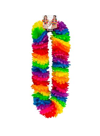 Hawaii krans deluxe regenboog