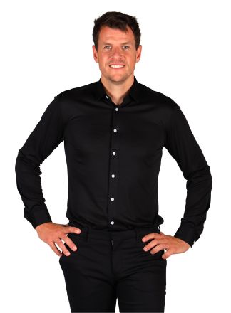Herenhemd Basic colours zwart