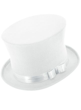 Hoge hoed wit (one size)