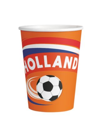 8 Papieren bekertjes "Holland" 25cl.