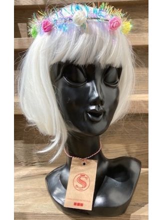 Hoofdband bloemen met verlichting