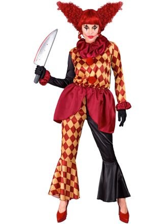 Horror Clown dames outfit 3dlg.