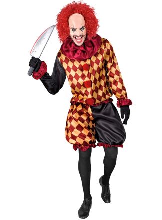 Horror Clown heren outfit 3dlg.
