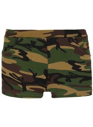 Dames hotpants camouflage
