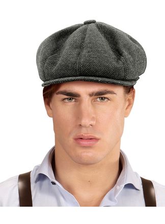 Jaren 20 pet grijs