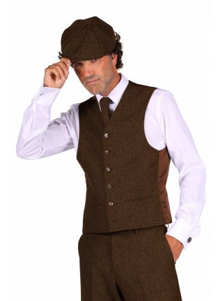 Jaren 30 vest bruin