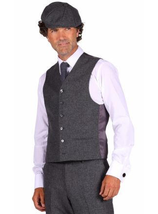 Jaren 30 vest grijs