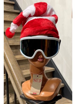 Rood-wit gestreepte kerstmuts