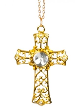 Jewel Halsketting goud met kruis