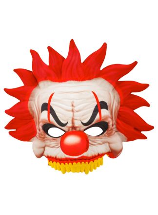 Killer clown halfmasker rood