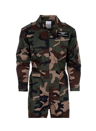 Kinder gevechts overall camouflage groen