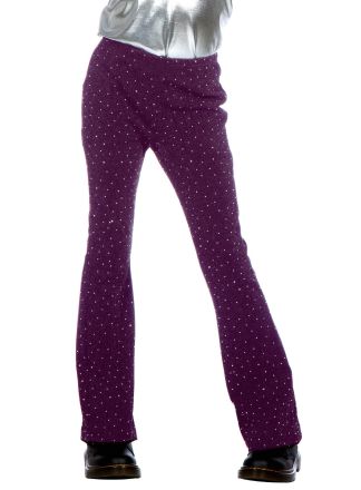 Kinder Glitter Flared broek Fuchia