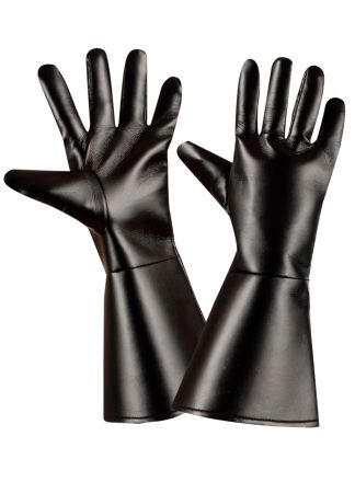 Handschoenen zwart leer