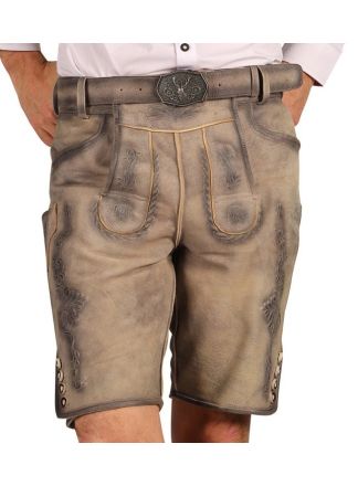 Lederhose "Fabian" grijs