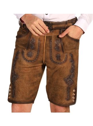 Lederhose "Fabian" Licht bruin