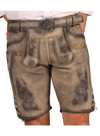 Lederhose "Tobias" Grijs