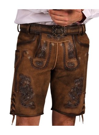 Lederhose "Tobias" Licht bruin